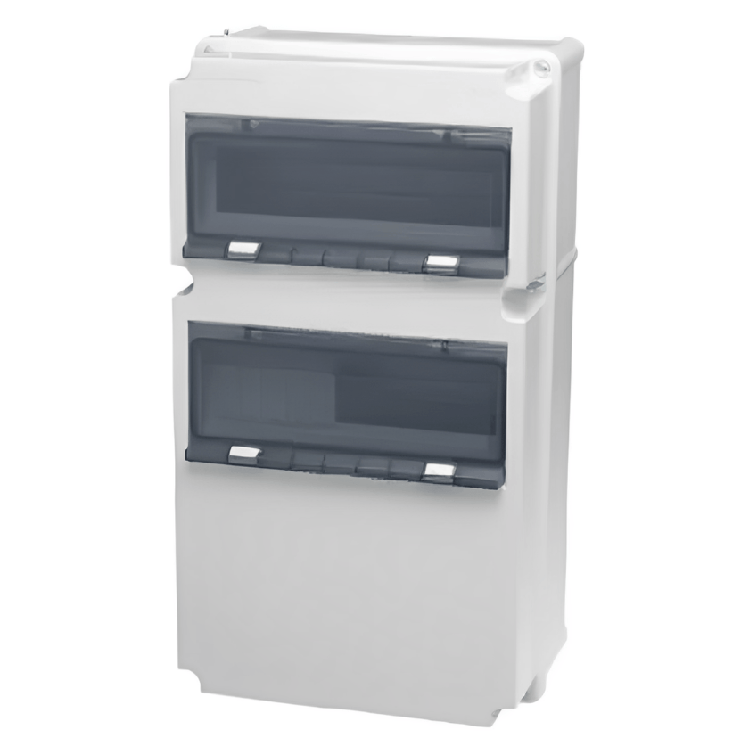Caixa Pvc De Passagem Shock Box P/24 Disjuntores DIN S1824GM - Steck